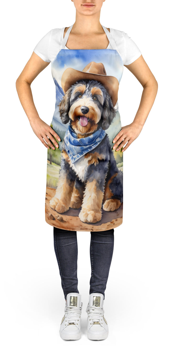 Buy this Bernedoodle Cowboy Welcome Apron