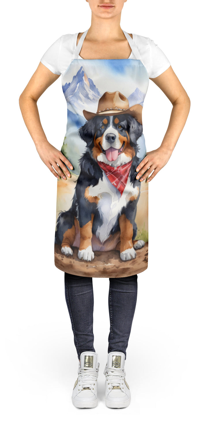 Bernese Mountain Dog Cowboy Welcome Apron