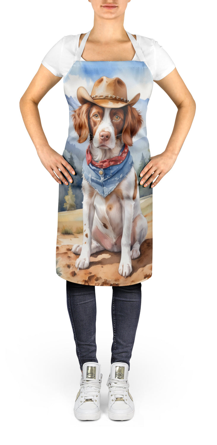 Buy this Brittany Spaniel Cowboy Welcome Apron