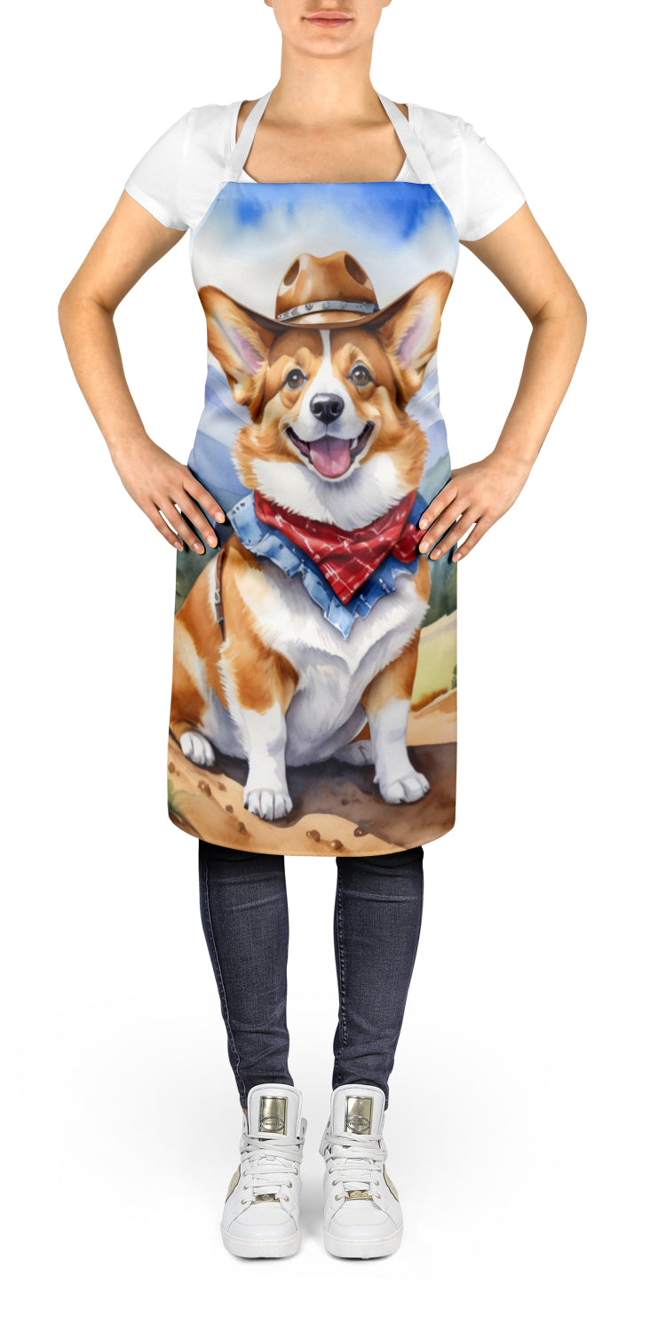 Buy this Corgi Cowboy Welcome Apron