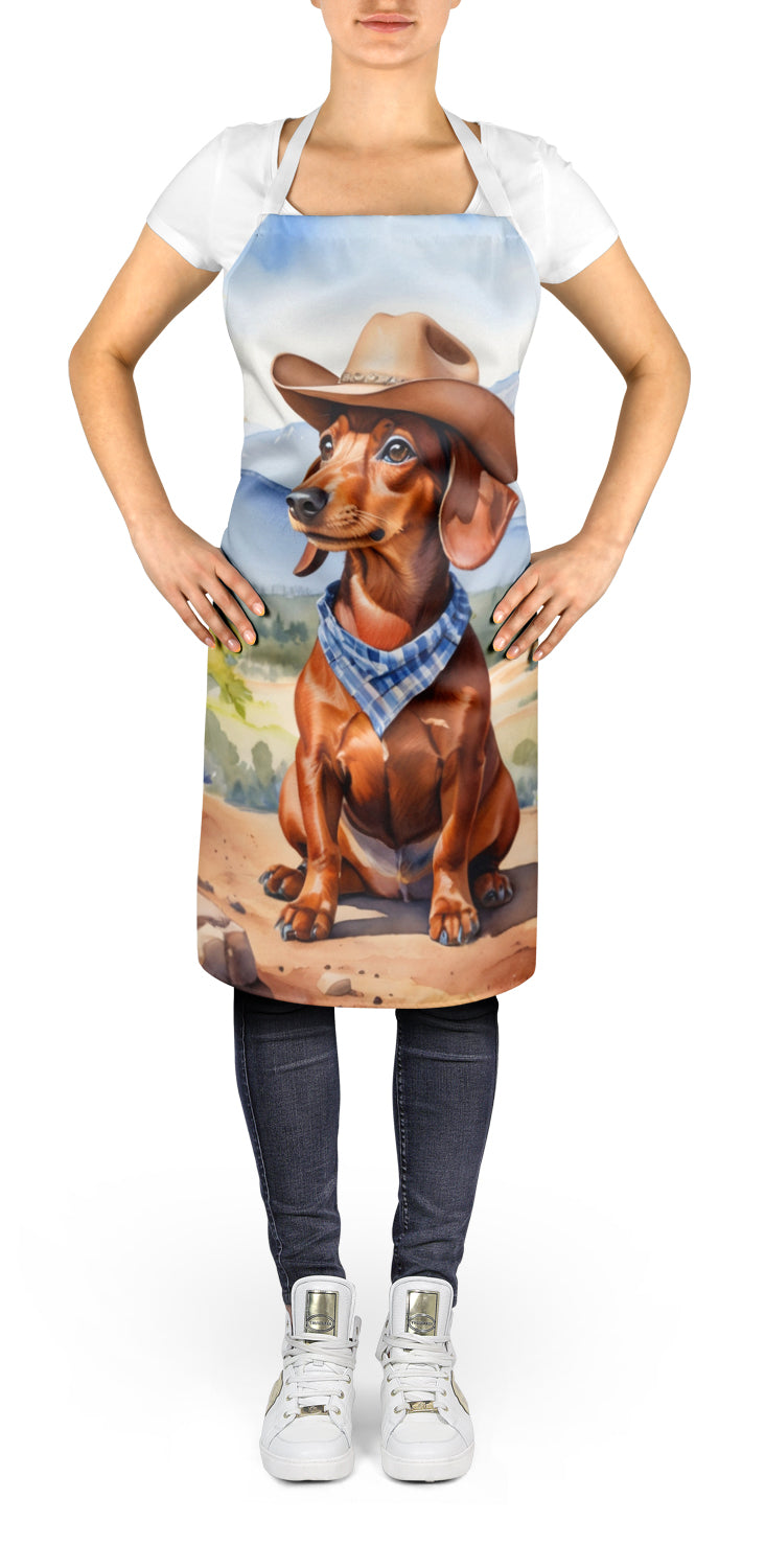 Dachshund Cowboy Welcome Apron