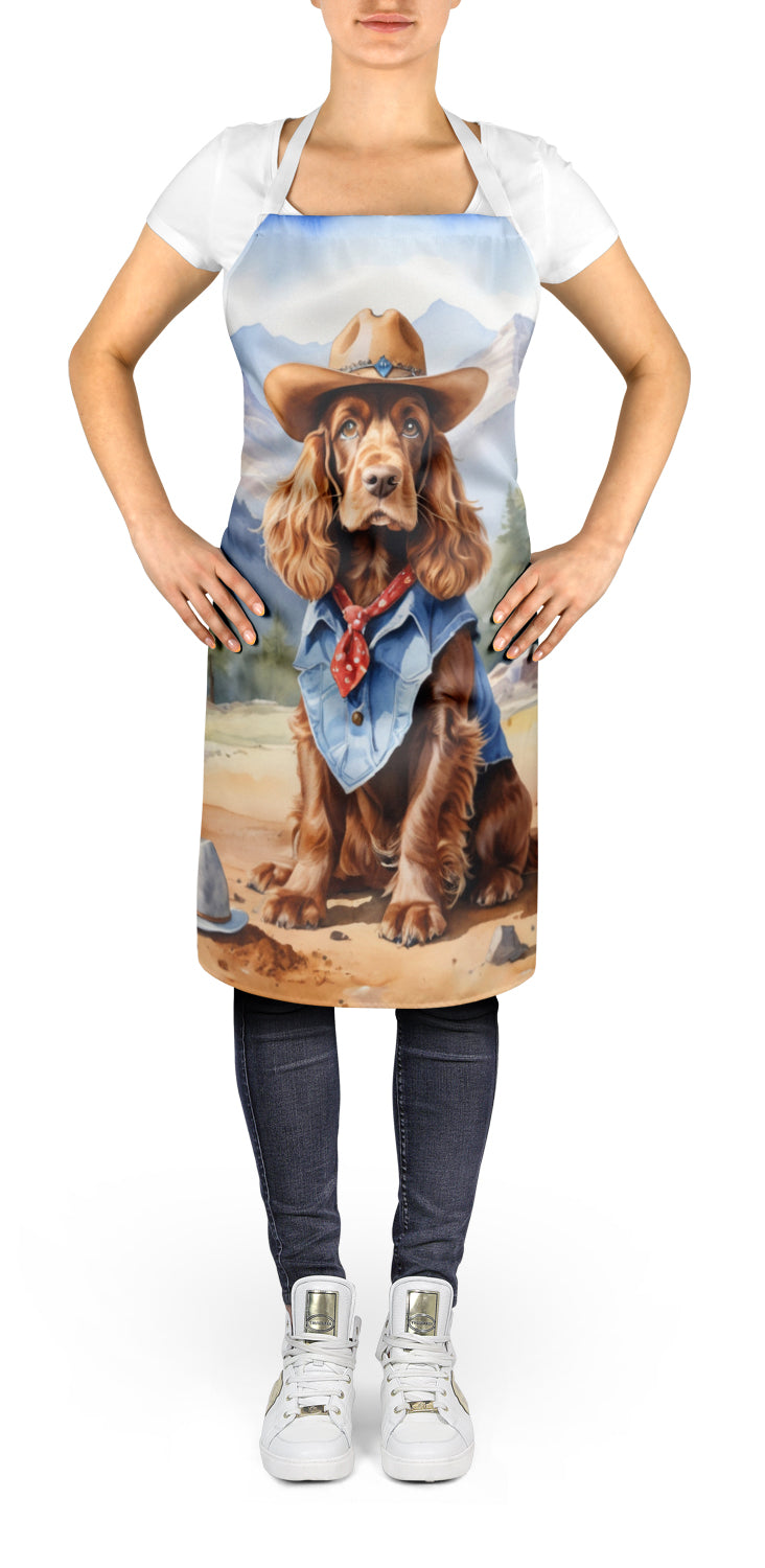 Buy this English Cocker Spaniel Cowboy Welcome Apron