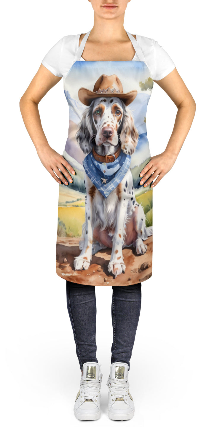 Buy this English Setter Cowboy Welcome Apron