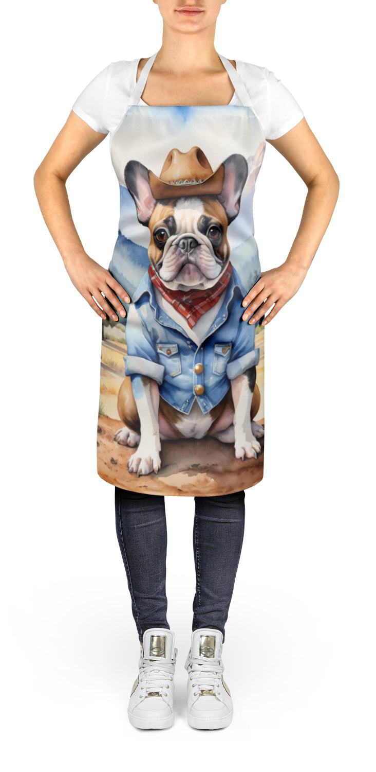 French Bulldog Cowboy Welcome Apron