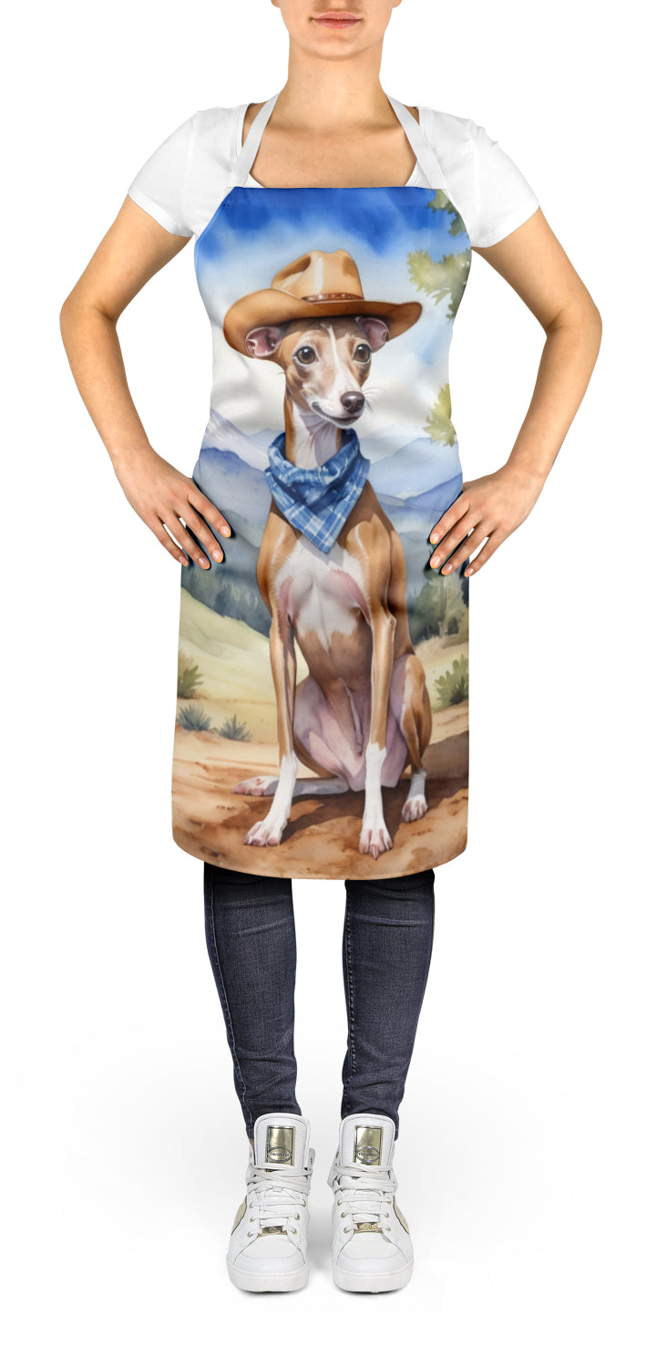 Buy this Italian Greyhound Cowboy Welcome Apron