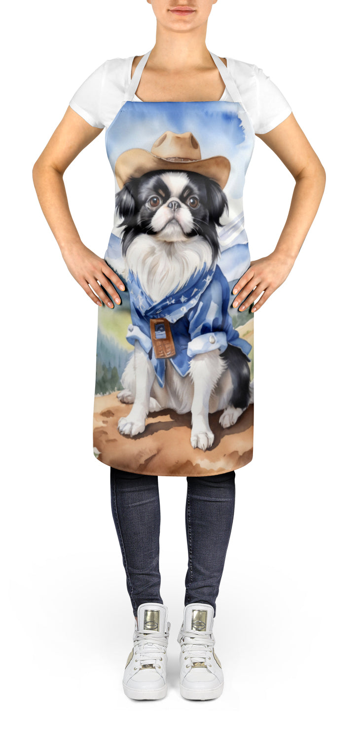 Buy this Japanese Chin Cowboy Welcome Apron