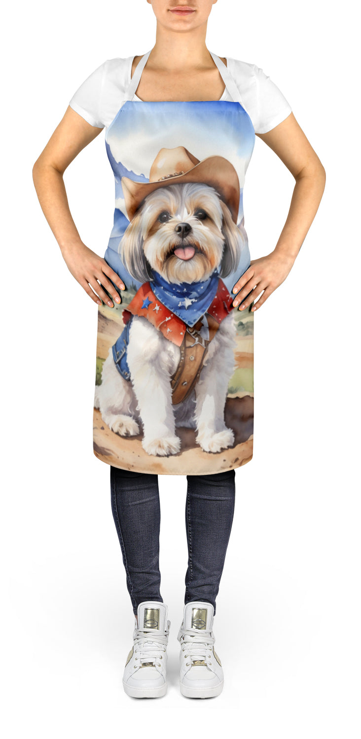 Buy this Lhasa Apso Cowboy Welcome Apron