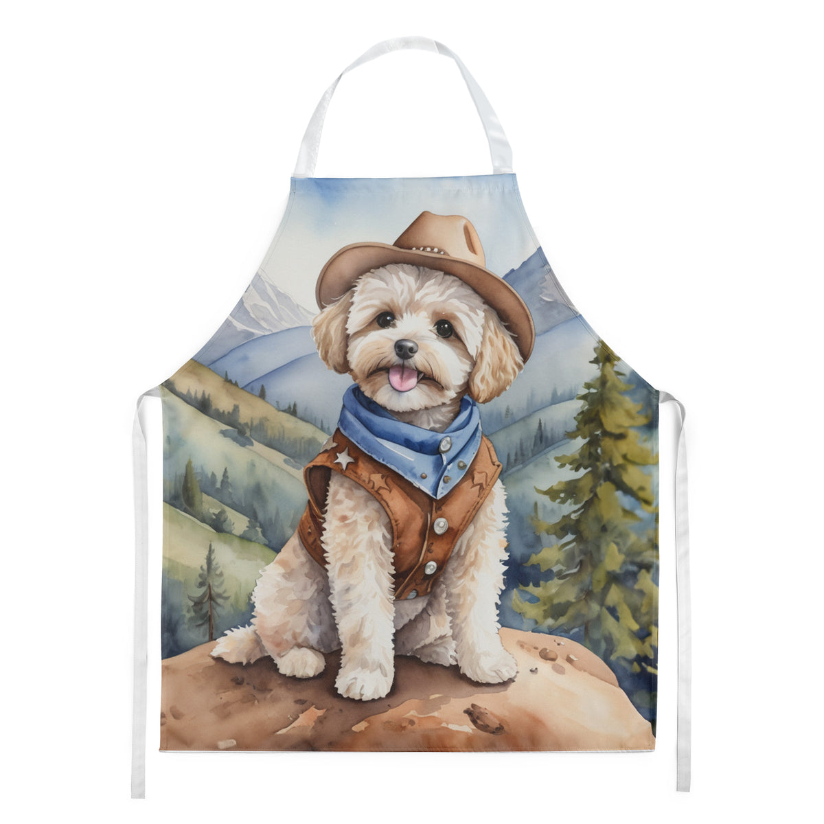 Buy this Maltipoo Cowboy Welcome Apron