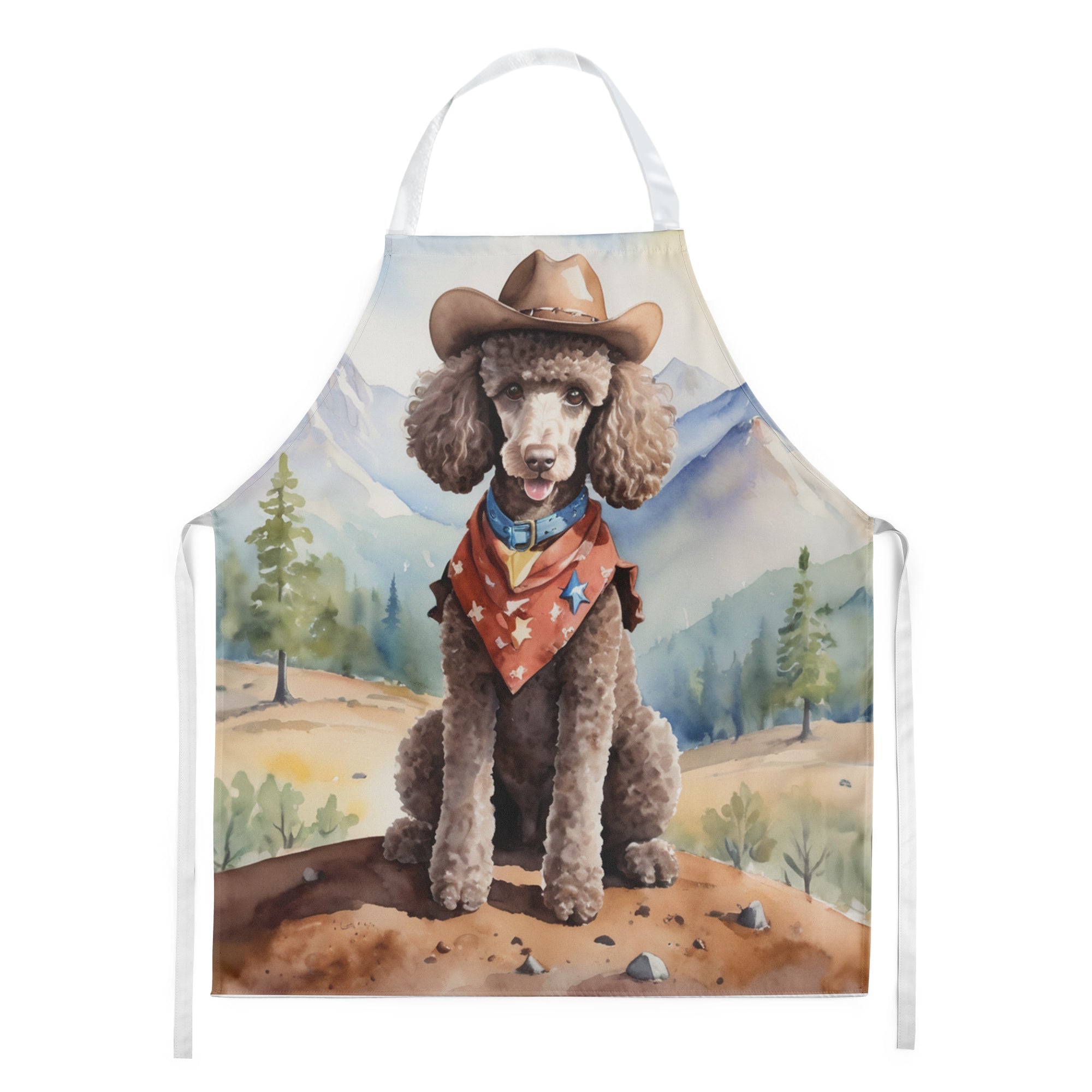 Buy this Poodle Cowboy Welcome Apron