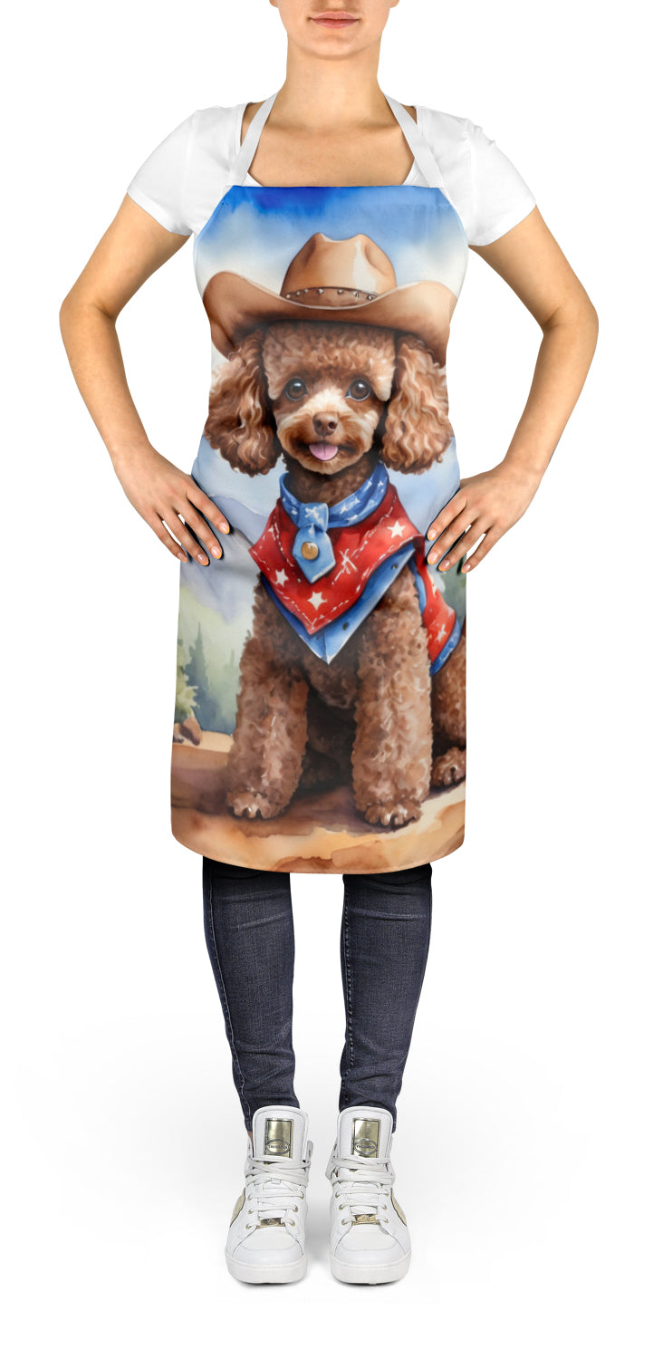 Buy this Poodle Cowboy Welcome Apron