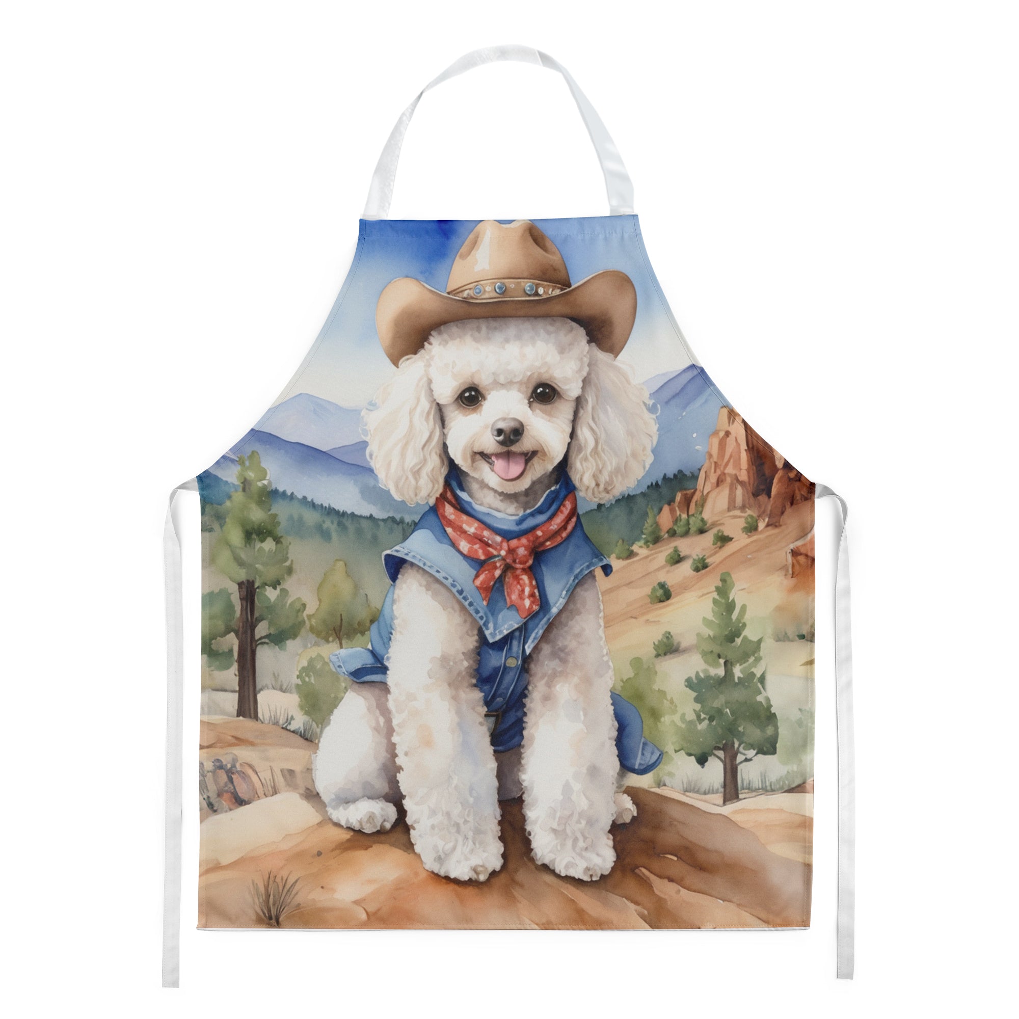 Buy this Poodle Cowboy Welcome Apron