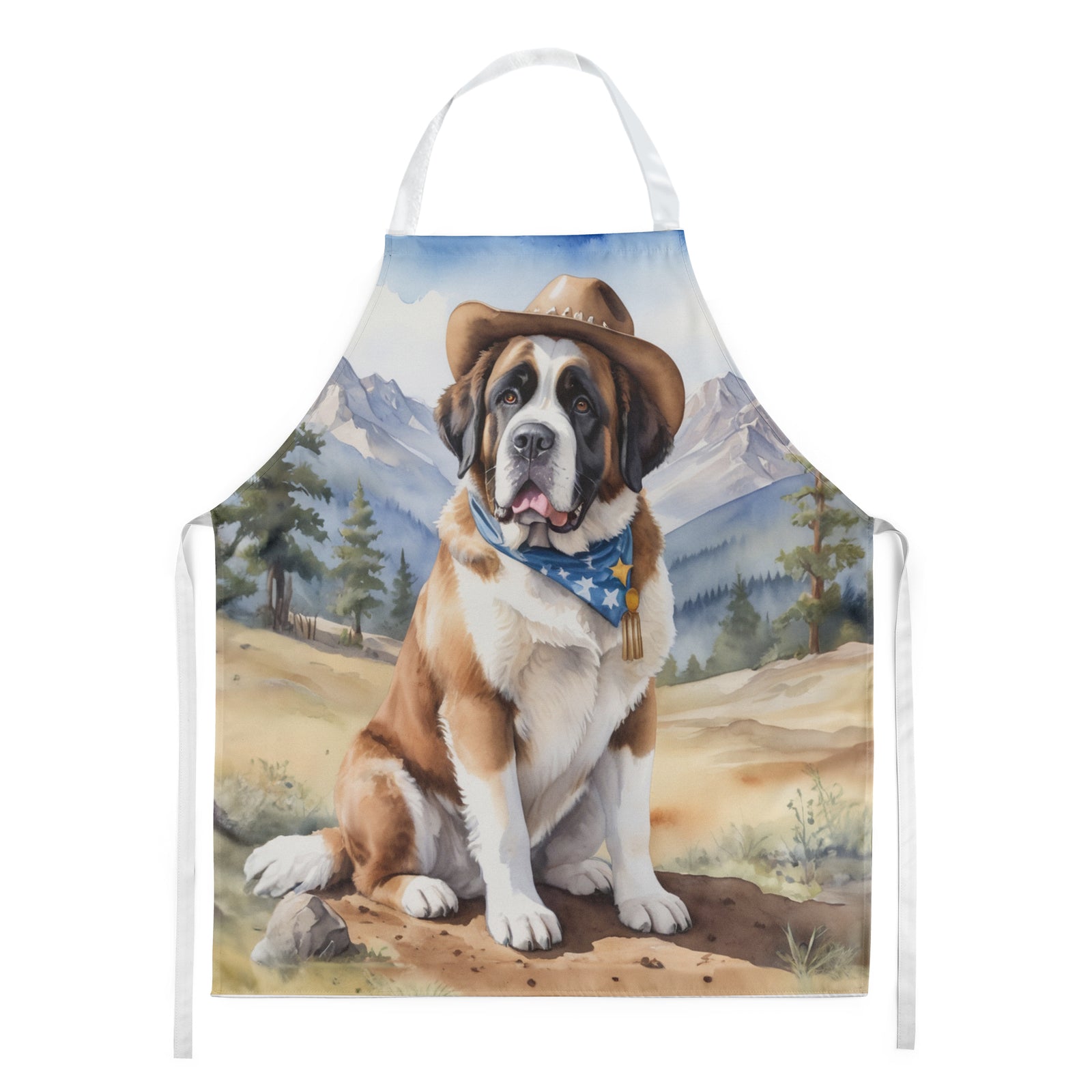 Buy this Saint Bernard Cowboy Welcome Apron