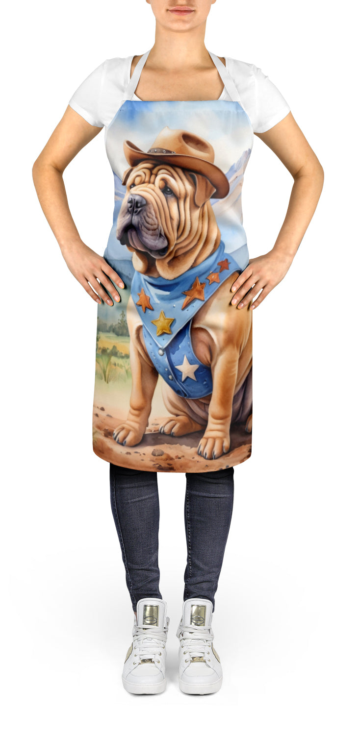 Shar Pei Cowboy Welcome Apron