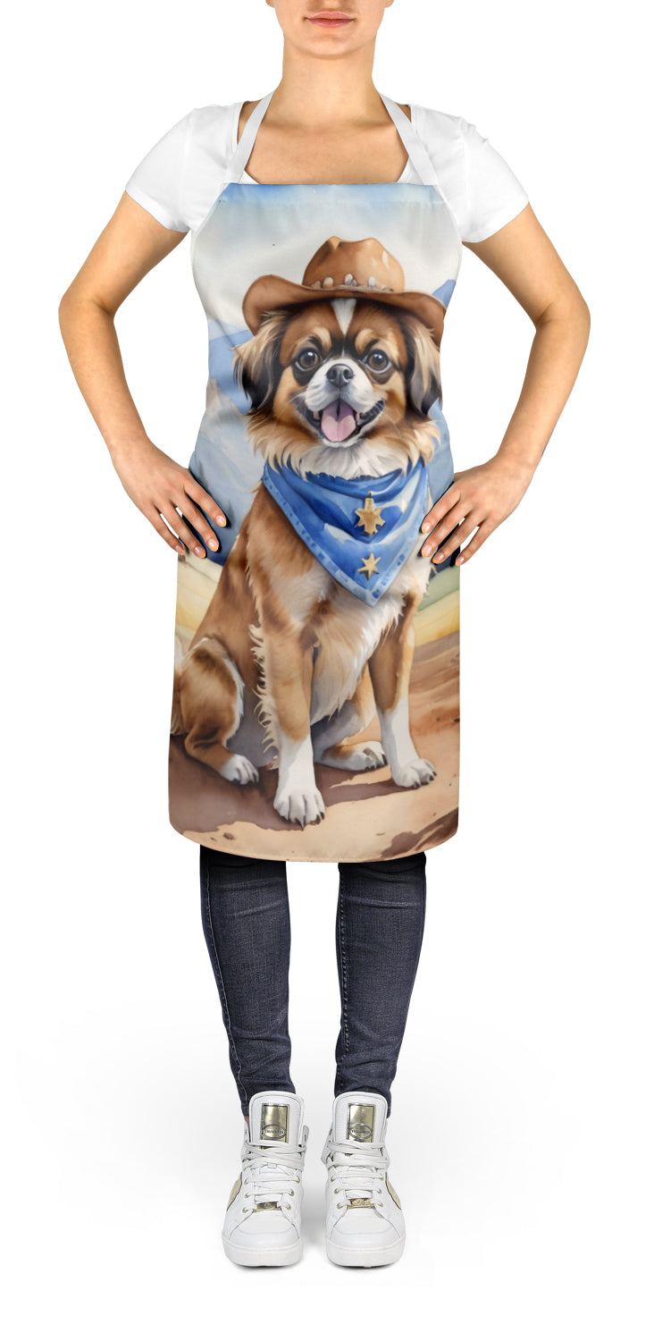 Buy this Tibetan Spaniel Cowboy Welcome Apron