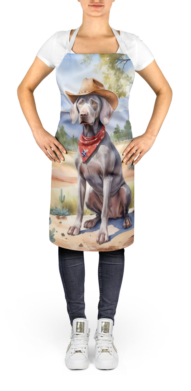 Weimaraner Cowboy Welcome Apron