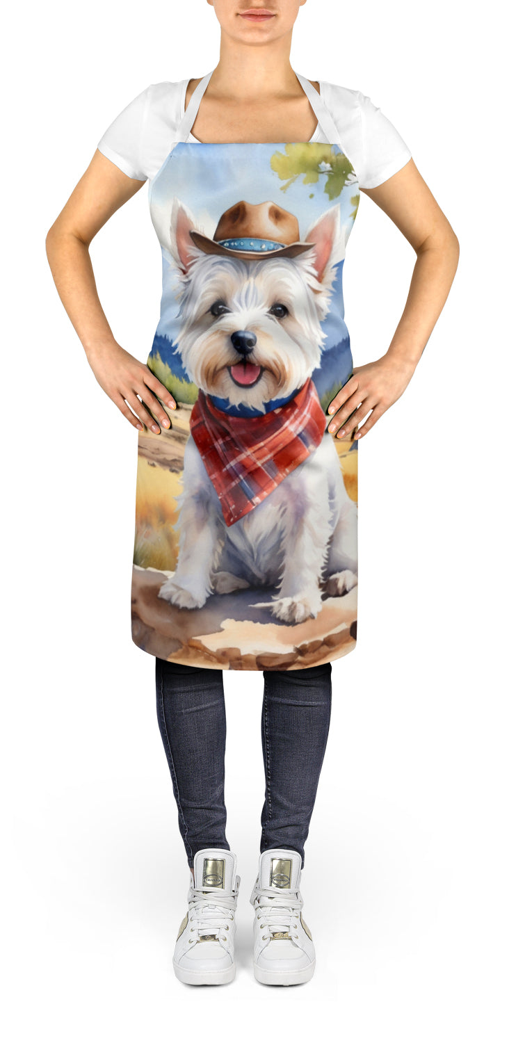 Buy this Westie Cowboy Welcome Apron