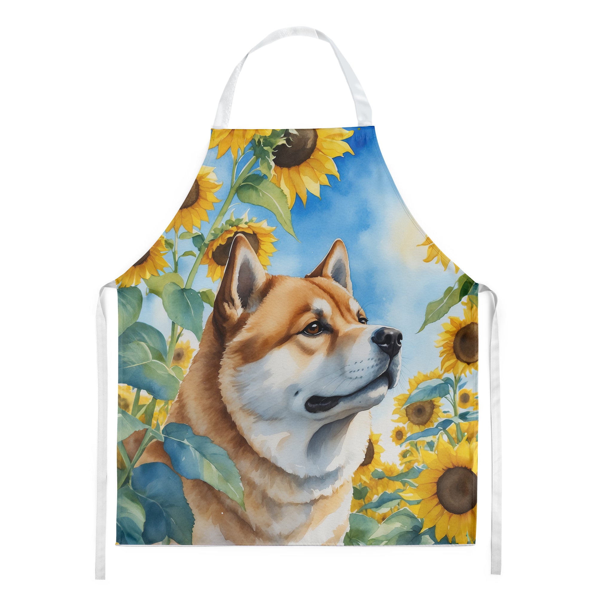 Buy this Akita in Sunflowers Apron