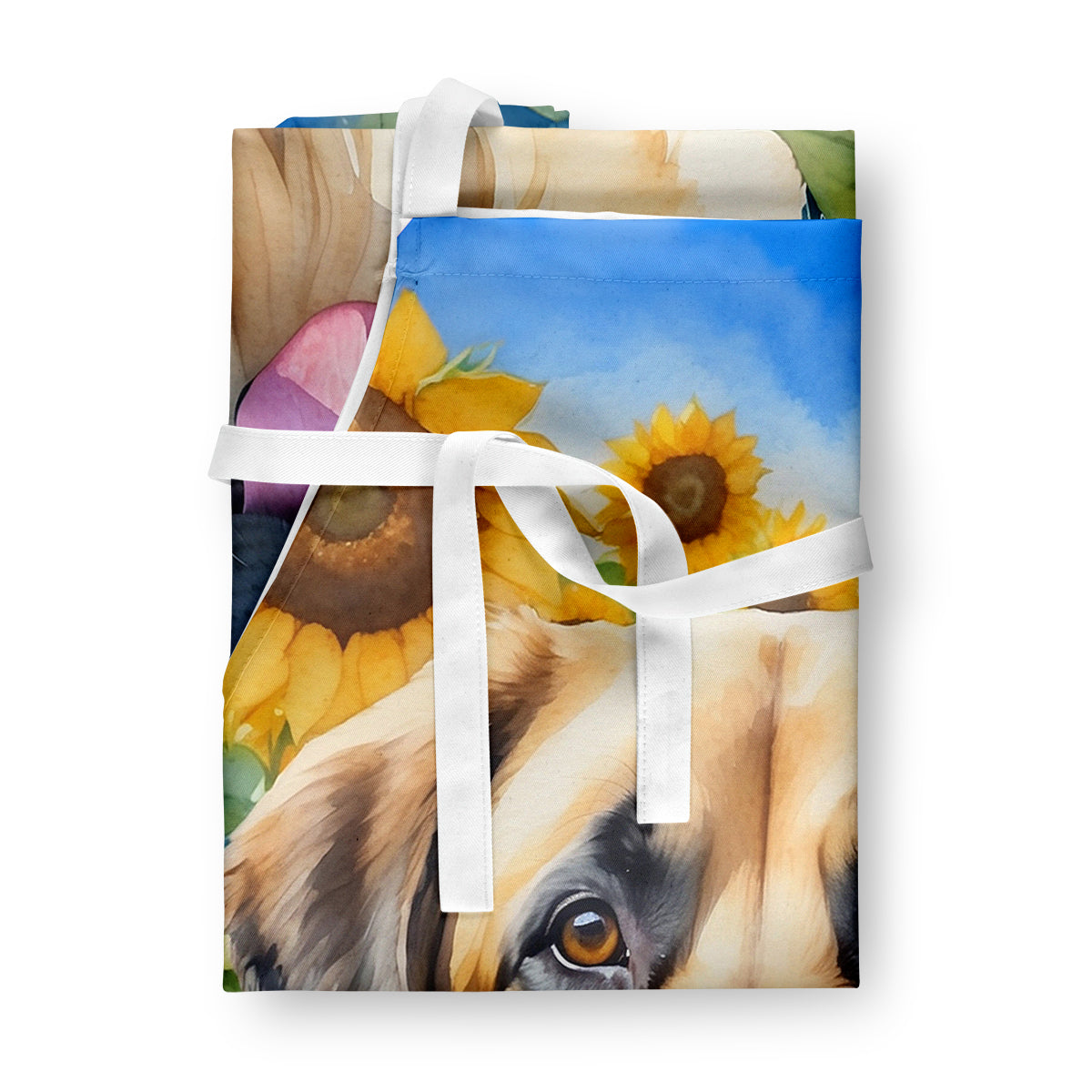 Anatolian Shepherd in Sunflowers Apron