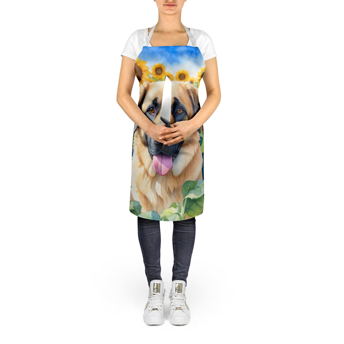 Anatolian Shepherd in Sunflowers Apron