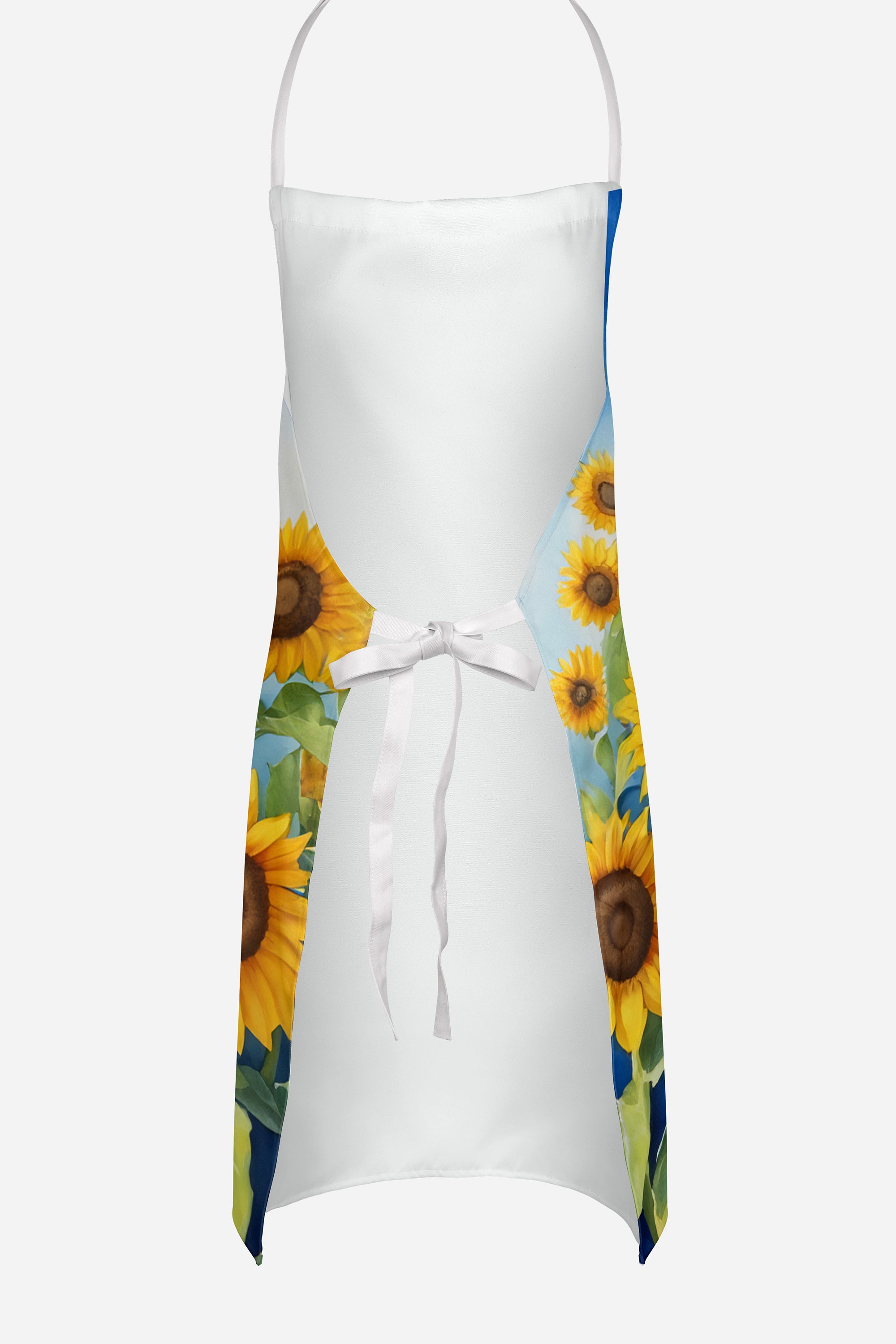 Border Terrier in Sunflowers Apron