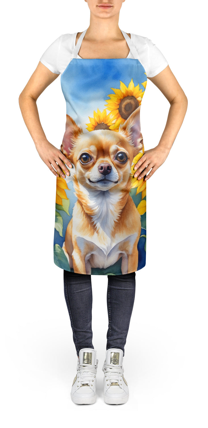 Buy this Chihuahua in Sunflowers Apron