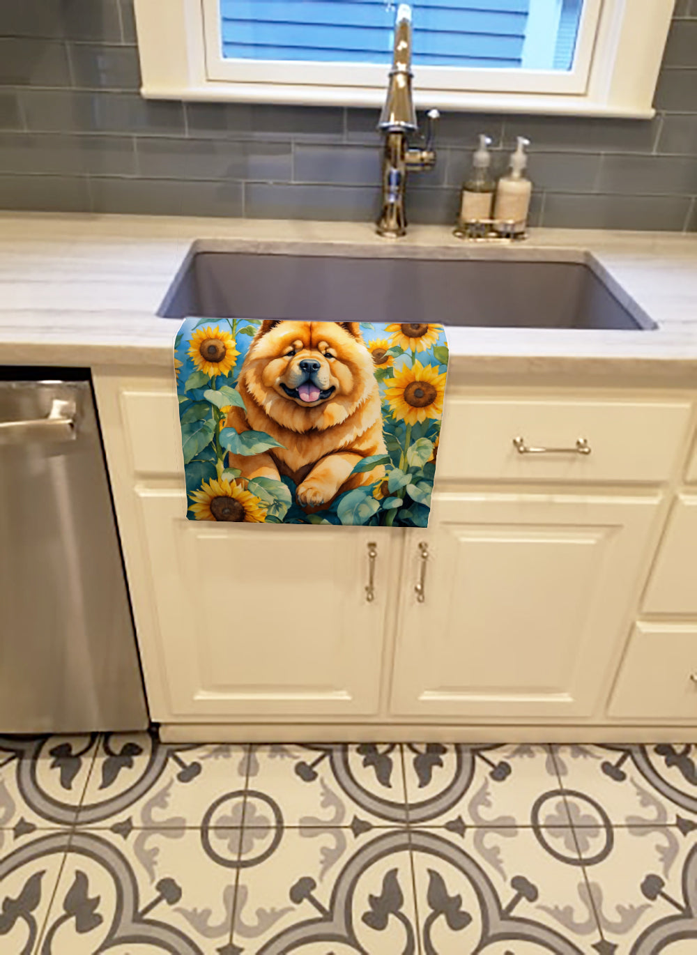 Buy this Chow Chow in Sunflowers Kitchen Towel