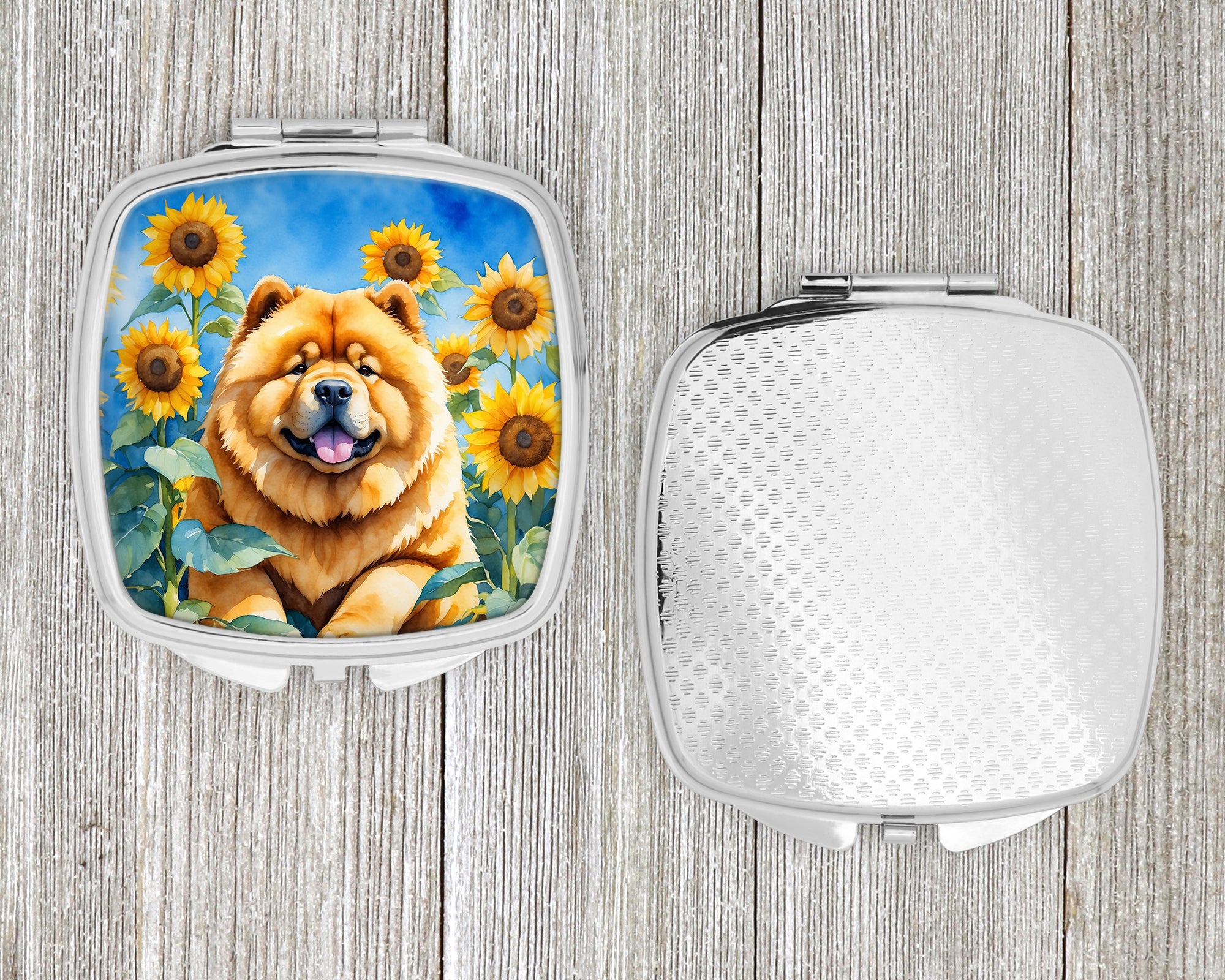 Chow Chow in Sunflowers Compact Mirror