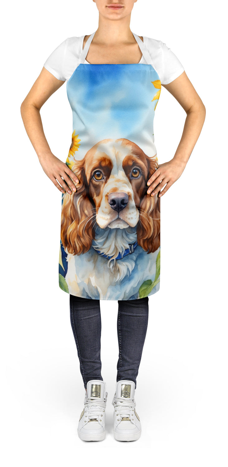 Buy this Cocker Spaniel in Sunflowers Apron