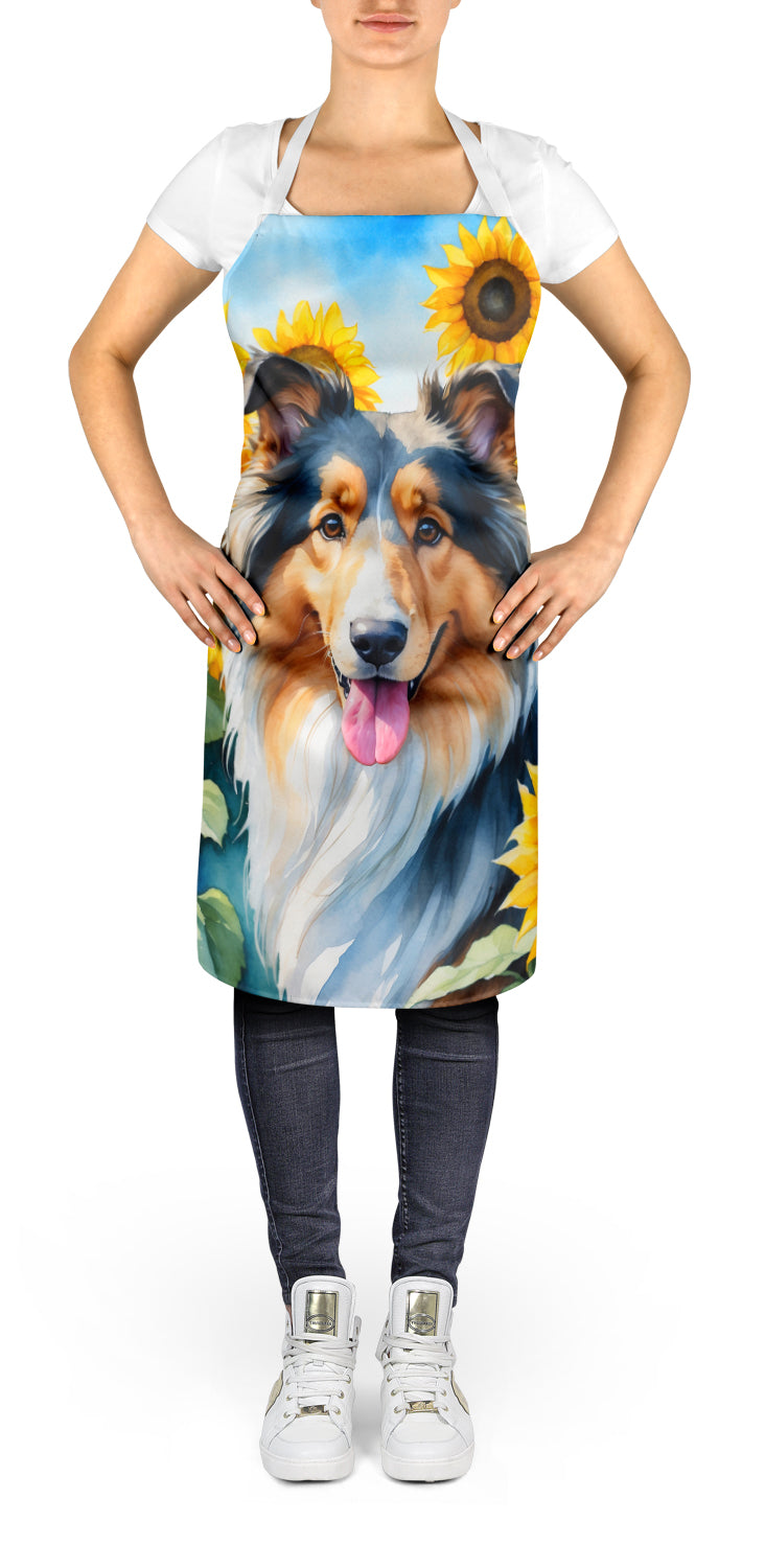 Buy this Collie in Sunflowers Apron