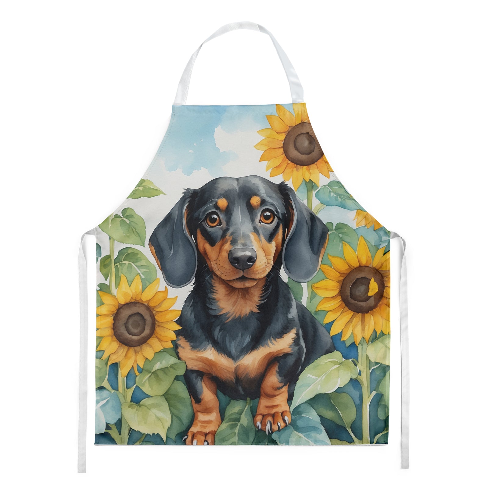 Buy this Dachshund in Sunflowers Apron