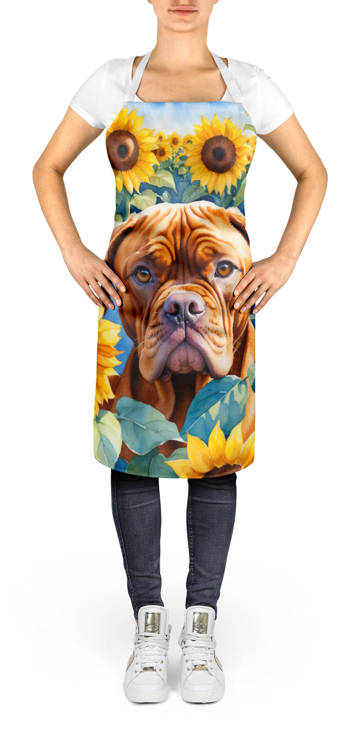 Buy this Dogue de Bordeaux in Sunflowers Apron