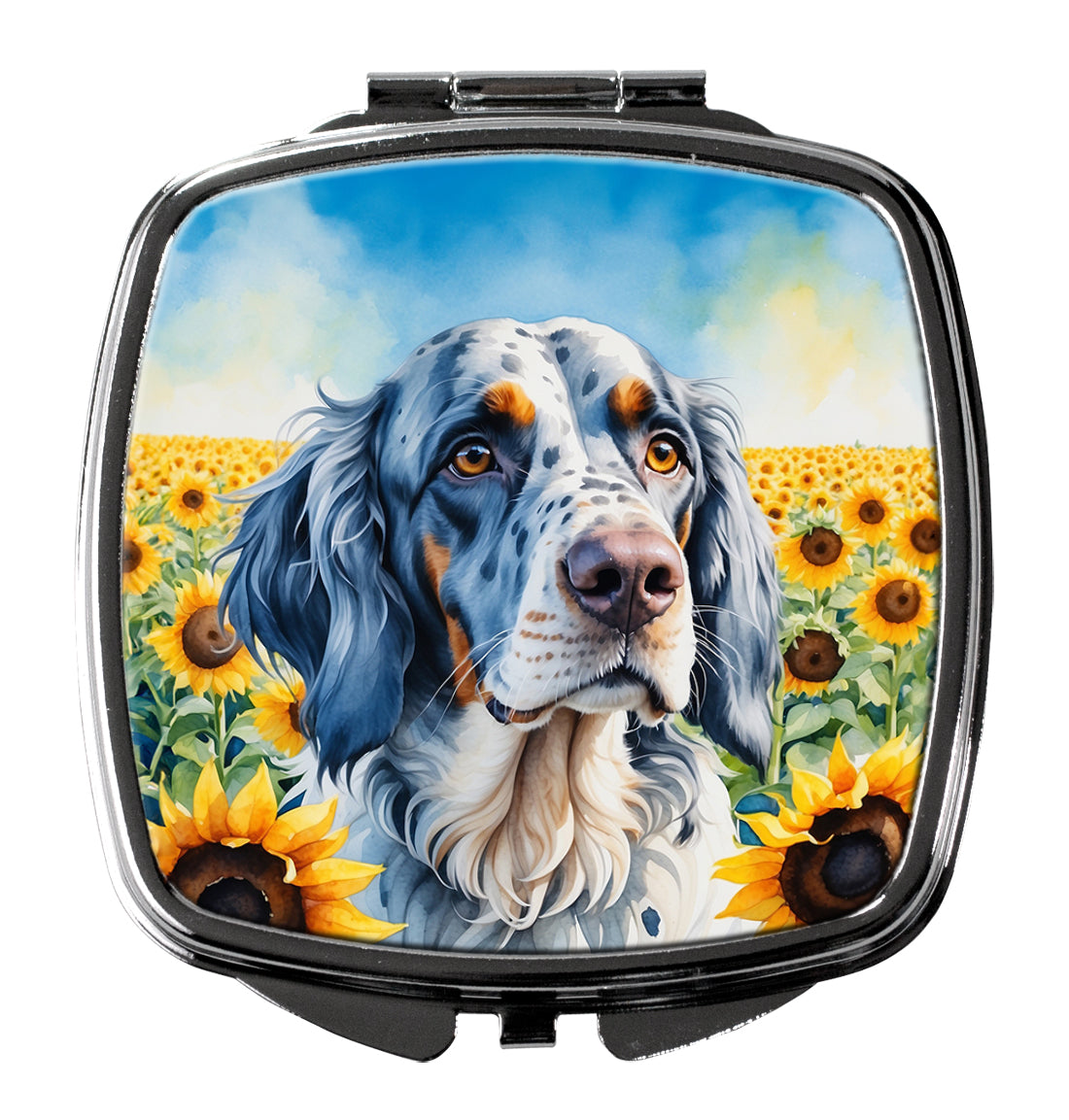 Buy this English Setter in Sunflowers Compact Mirror