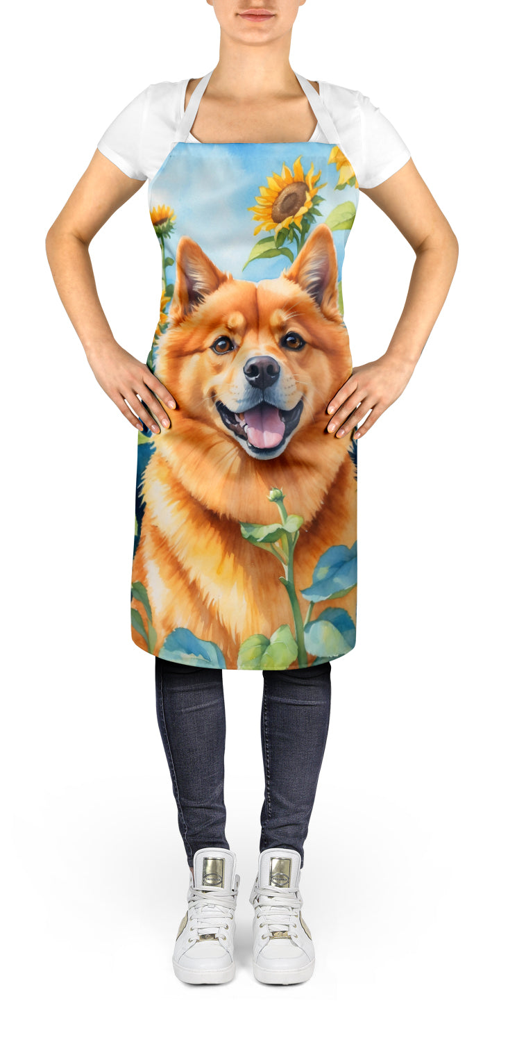 Buy this Finnish Spitz in Sunflowers Apron