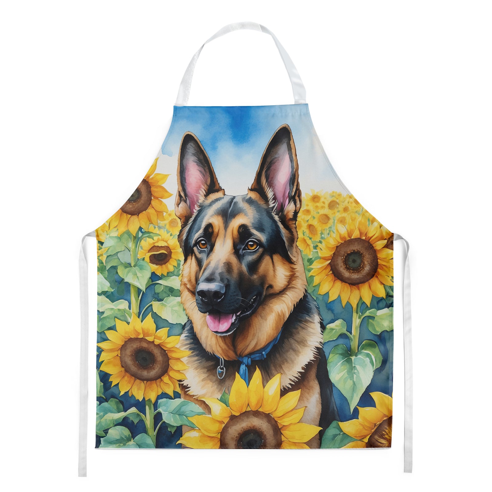 Buy this German Shepherd in Sunflowers Apron