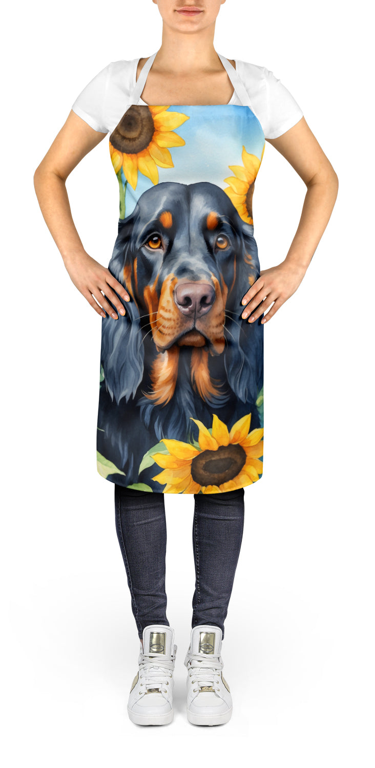 Buy this Gordon Setter in Sunflowers Apron