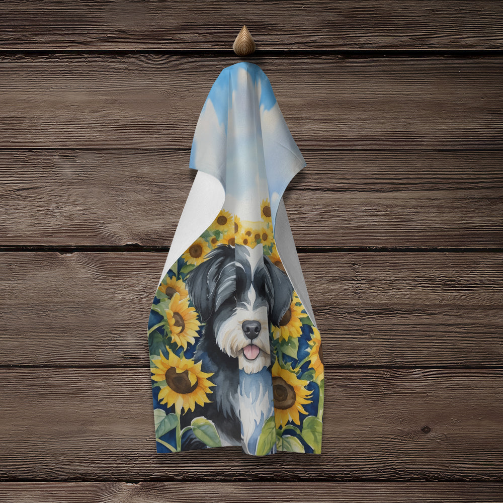 Havanese in Sunflowers Kitchen Towel