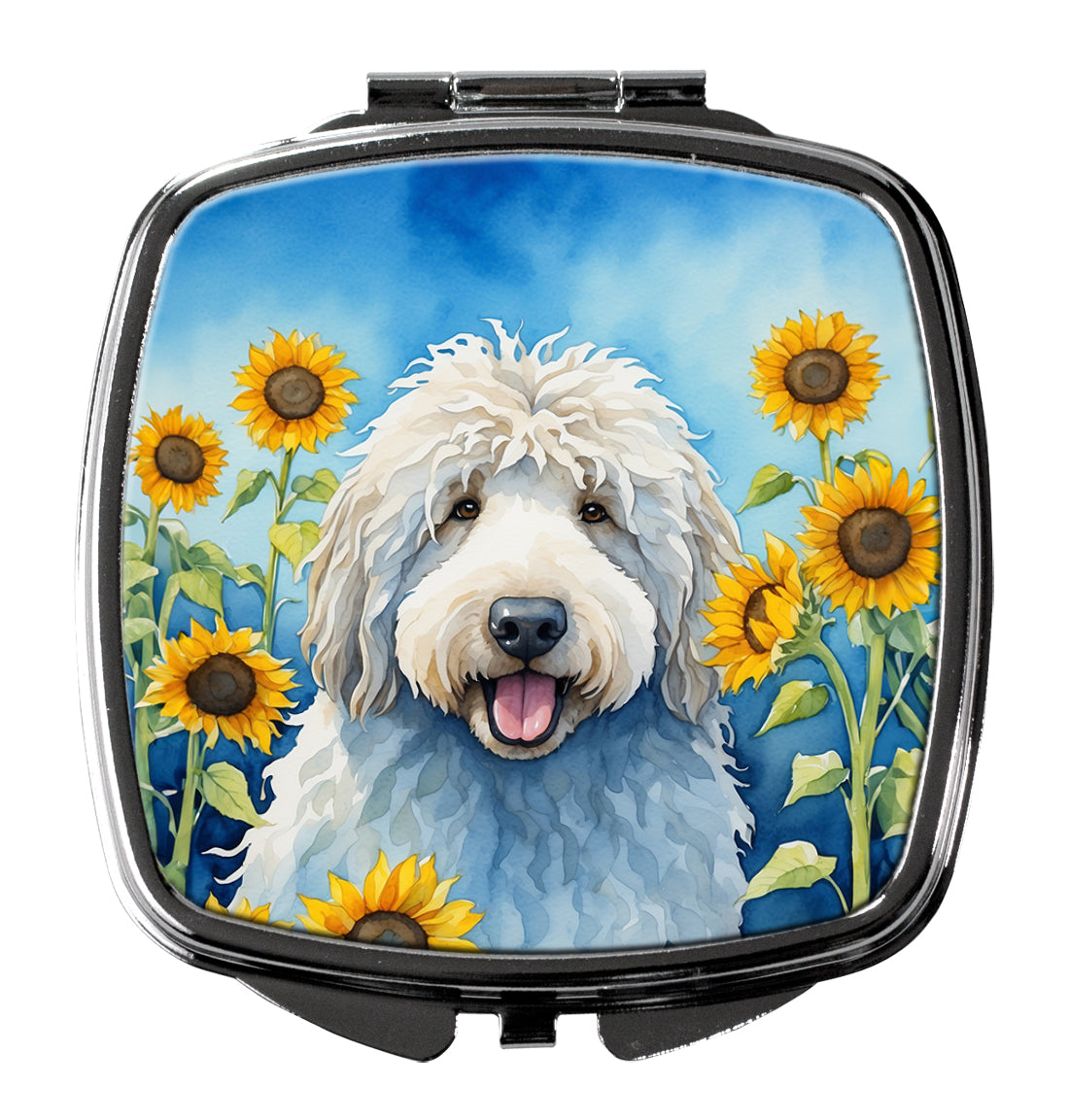 Buy this Komondor in Sunflowers Compact Mirror