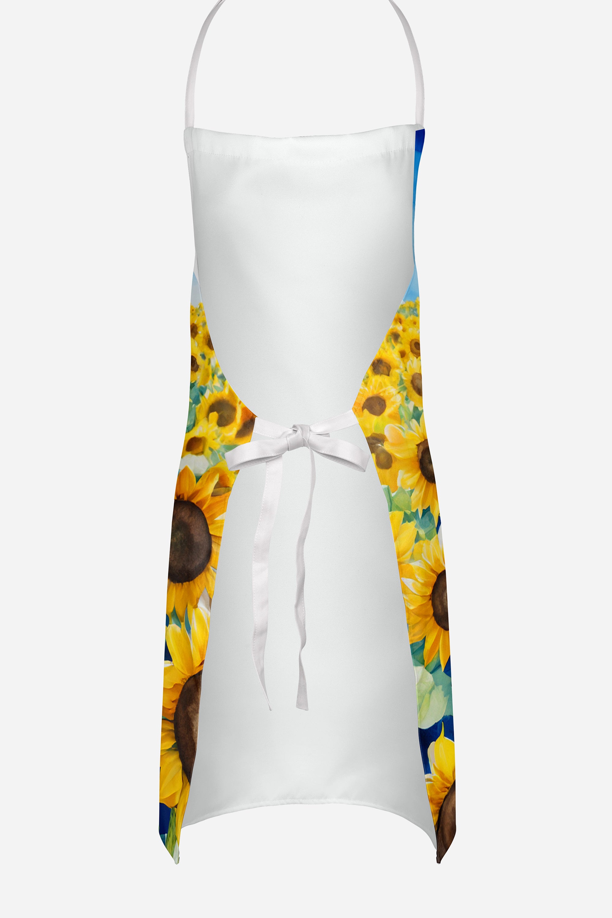 Newfoundland in Sunflowers Apron