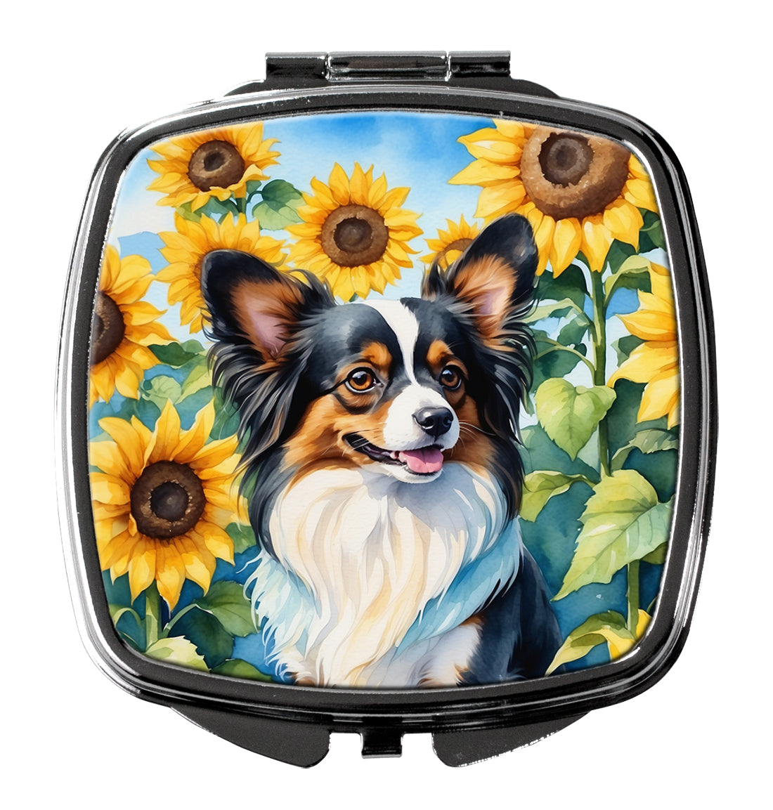 Buy this Papillon in Sunflowers Compact Mirror