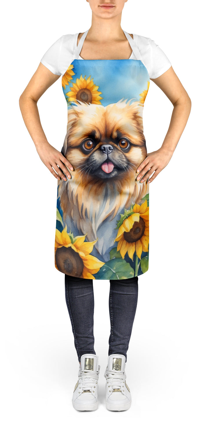 Buy this Pekingese in Sunflowers Apron