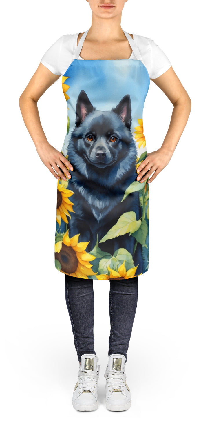 Buy this Schipperke in Sunflowers Apron