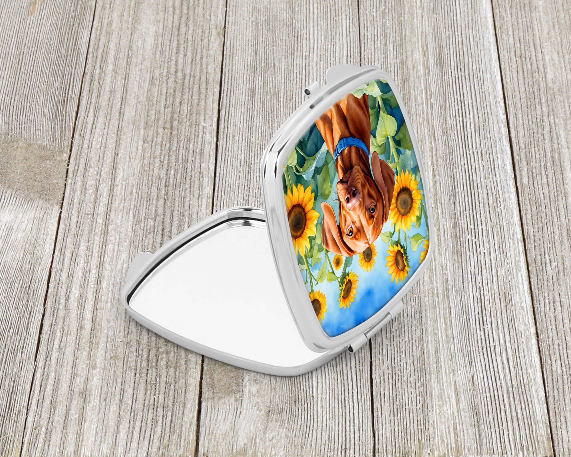 Buy this Vizsla in Sunflowers Compact Mirror