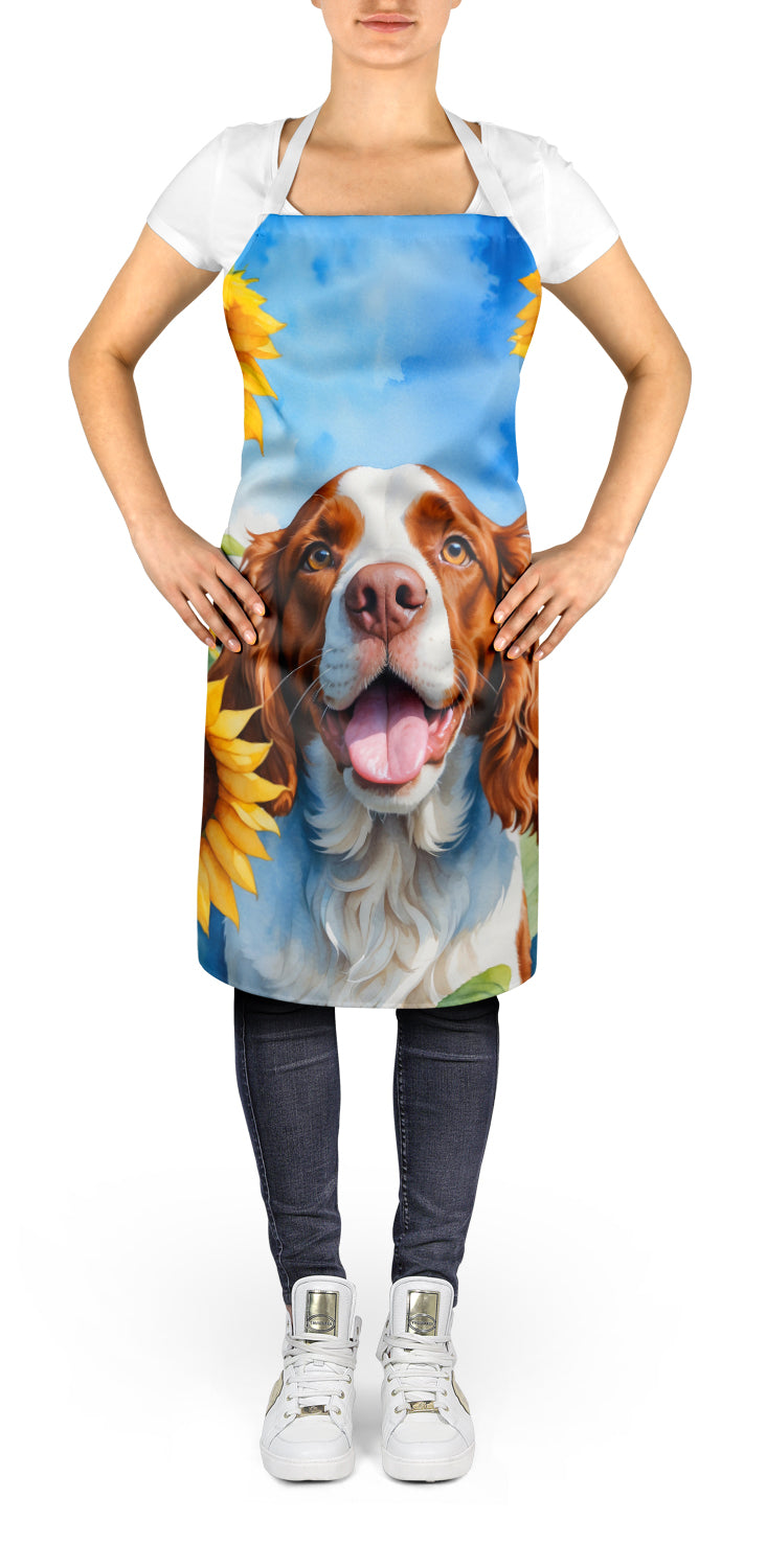 Buy this Welsh Springer Spaniel in Sunflowers Apron