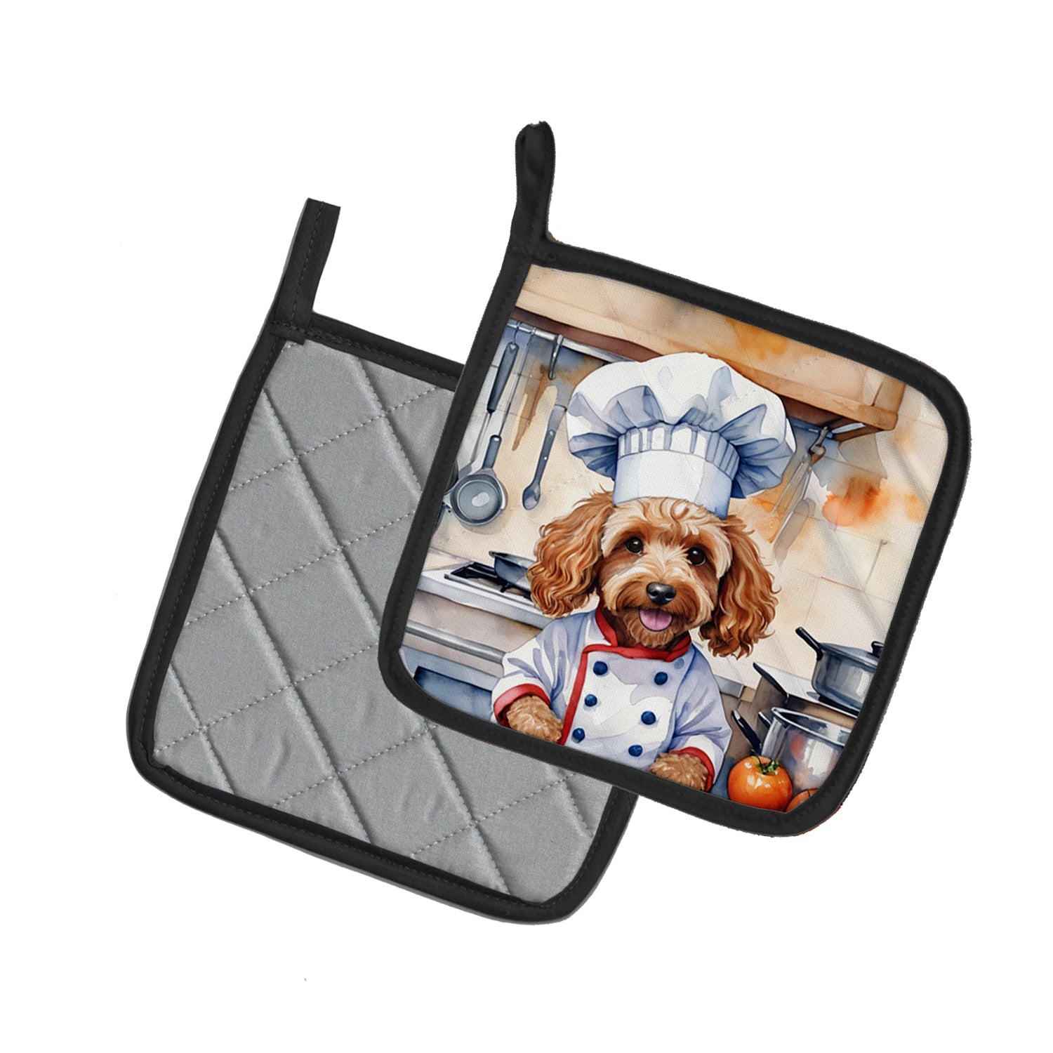 Buy this Cockapoo The Chef Pair of Pot Holders