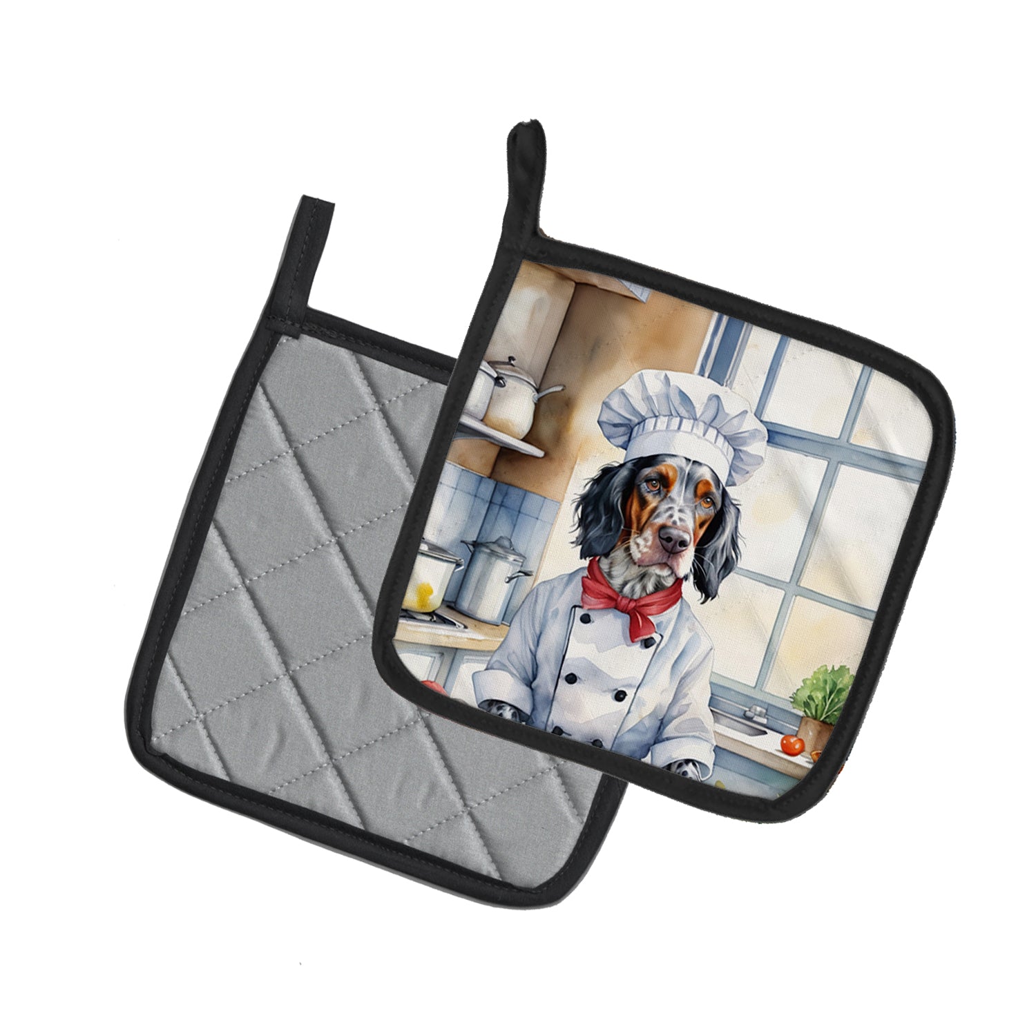 Buy this English Setter The Chef Pair of Pot Holders