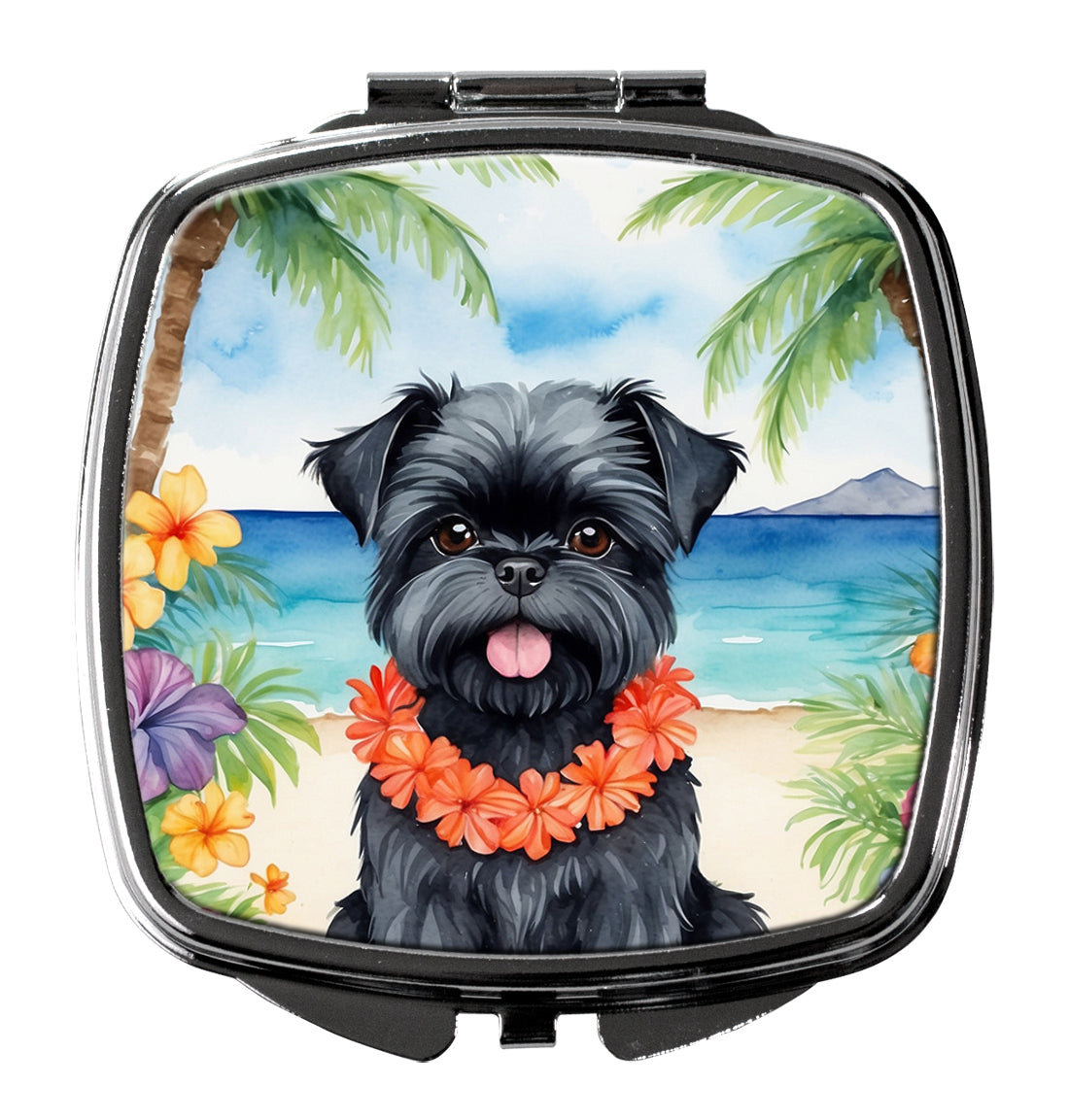 Buy this Affenpinscher Luau Compact Mirror