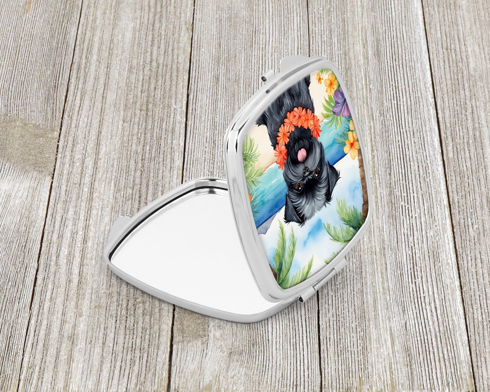 Buy this Affenpinscher Luau Compact Mirror