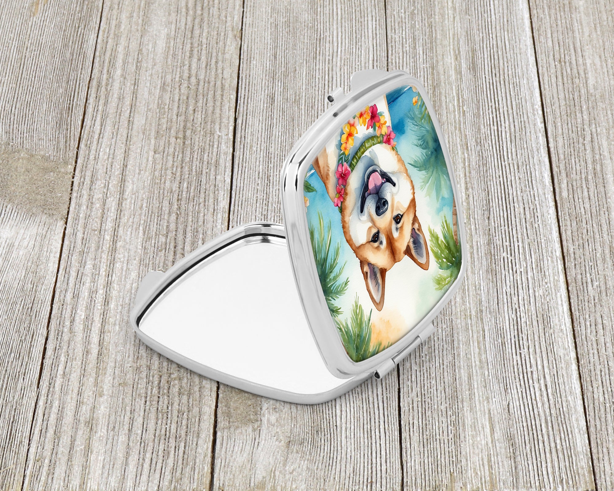 Akita Luau Compact Mirror