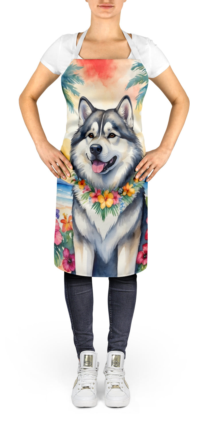 Buy this Alaskan Malamute Luau Apron