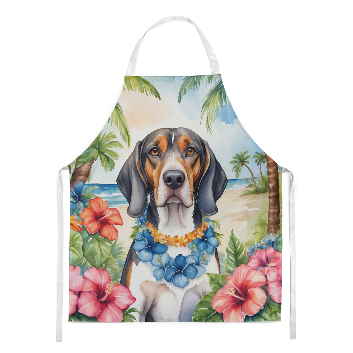 Buy this American English Coonhound Luau Apron